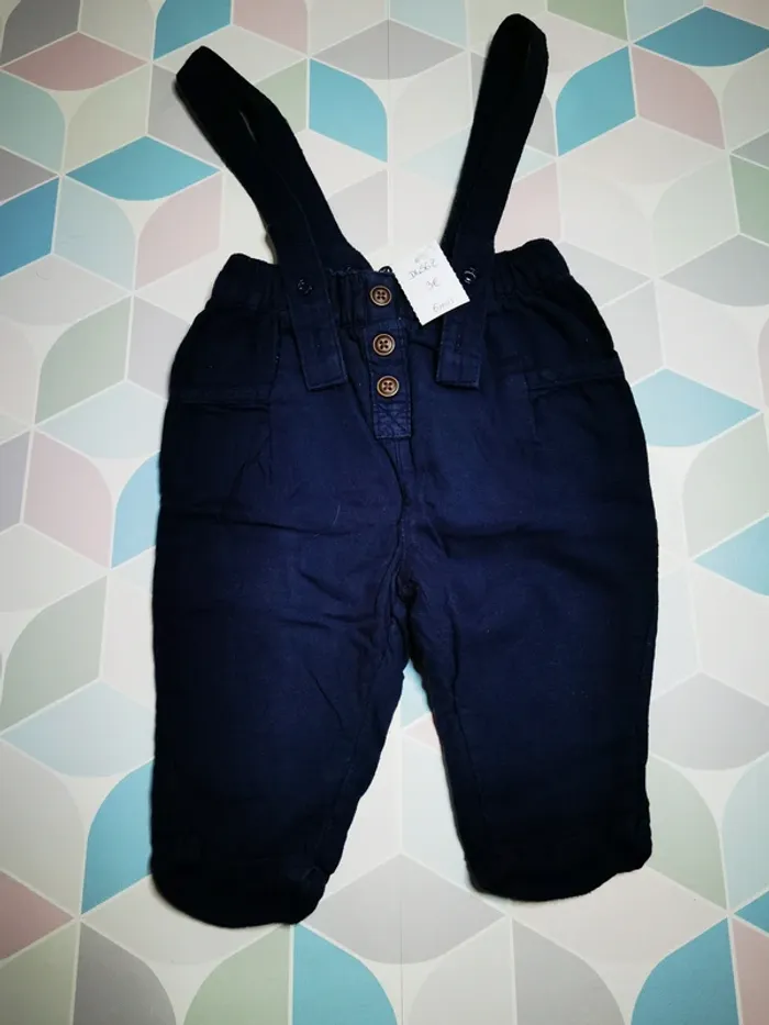 D4562 - salopette garçon 6 mois - photo numéro 2