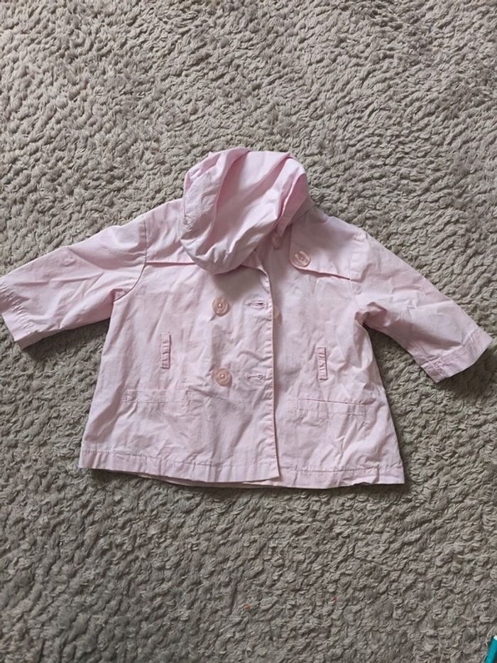 Veste fille à capuche 12 mois