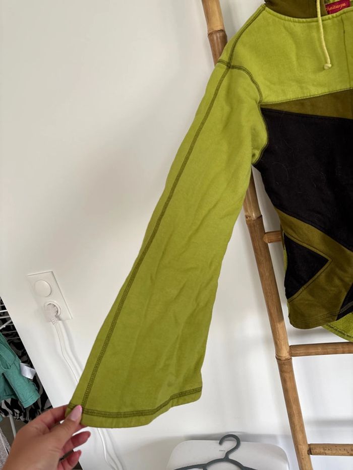Veste verte avec capuche lutin - photo numéro 6
