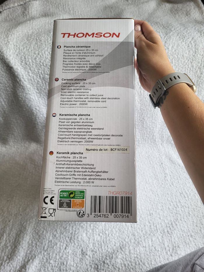 Plancha  thomson neuve - photo numéro 3
