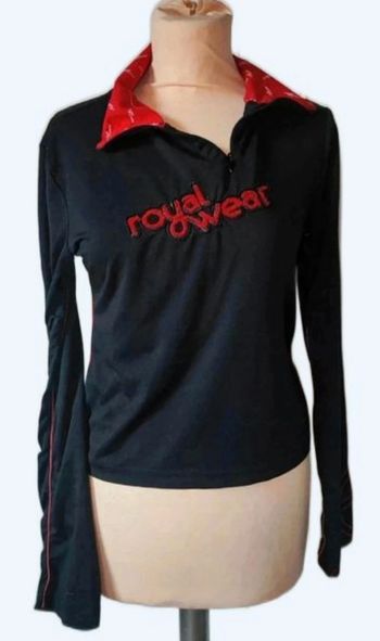sweat femme rouge noir street Wear sport royal Wear t 2 m 38