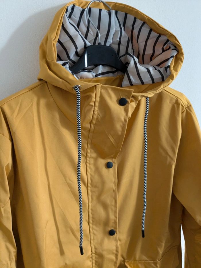 Veste coupe vent imperméable jaune M - photo numéro 2