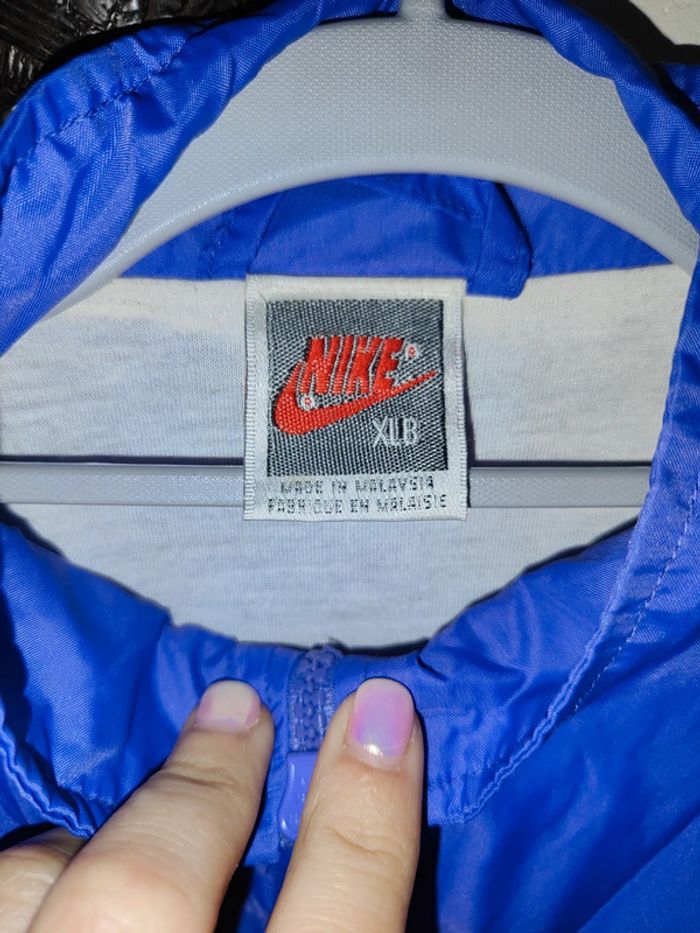 Veste Nike vintage jaune fluo violette noire - photo numéro 3