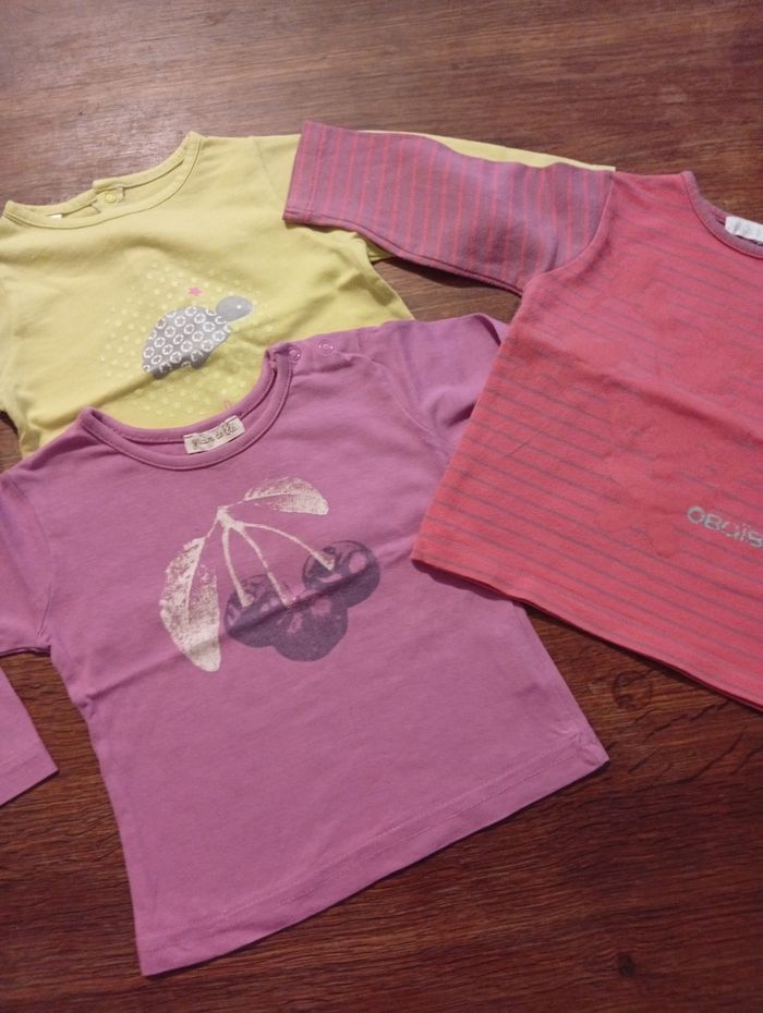 Lot de 3 haut manche longue taille 6 mois