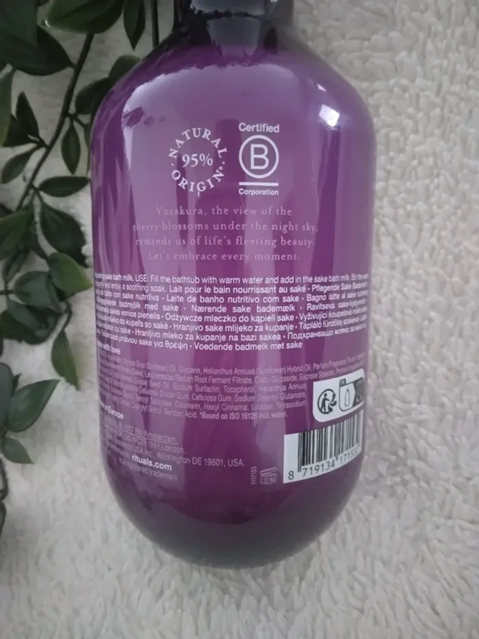 🌸Lait pour le bain Rituals à la cerise noire🌸 - photo numéro 3