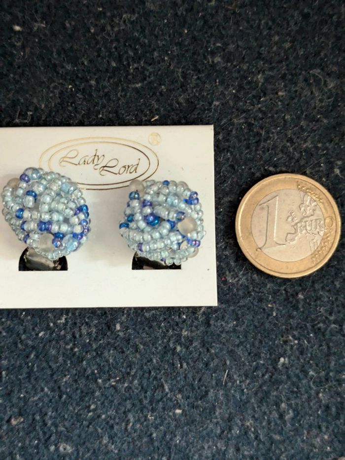 Boucles vintage a perles - photo numéro 2