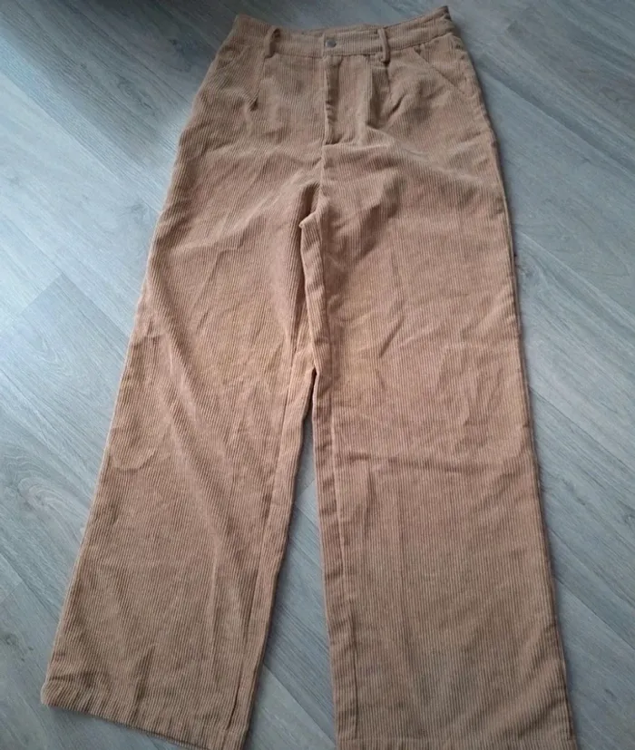 Pantalon velours beige Shein