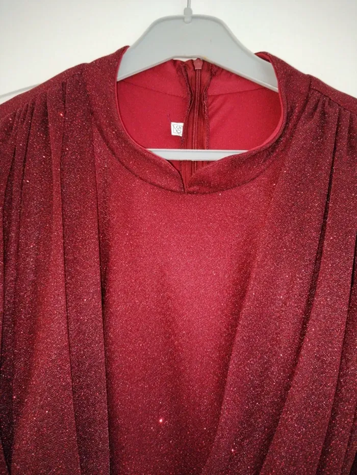 Robe de soirée longue manches longues taille 46 - photo numéro 2