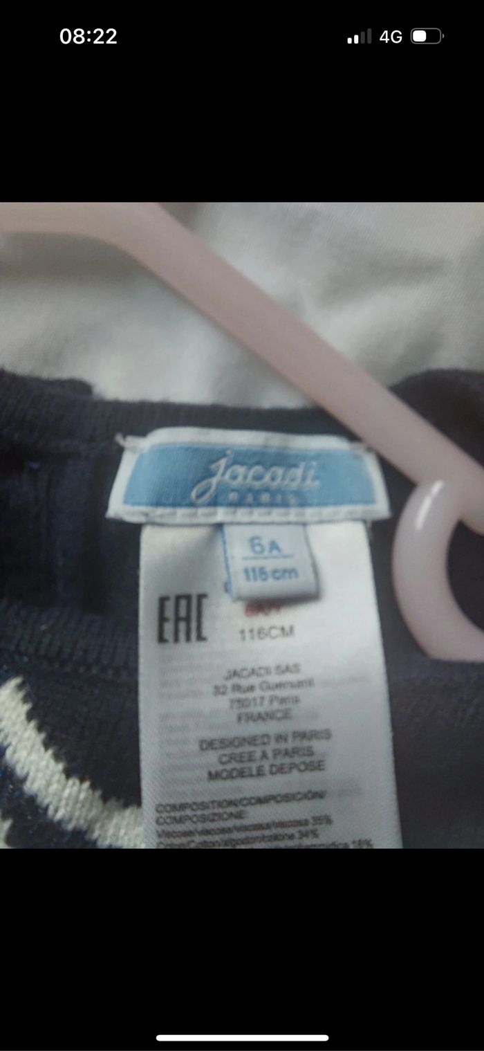 Pull fille Jacadi taille 6 ans - photo numéro 3