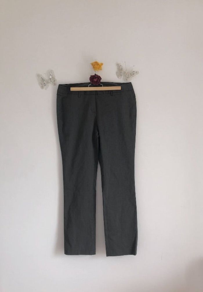 Camaïeu – Pantalon cigarette à fines rayures