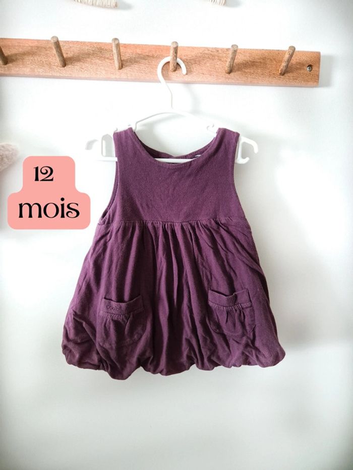 Robe violette Obaibi 12 mois