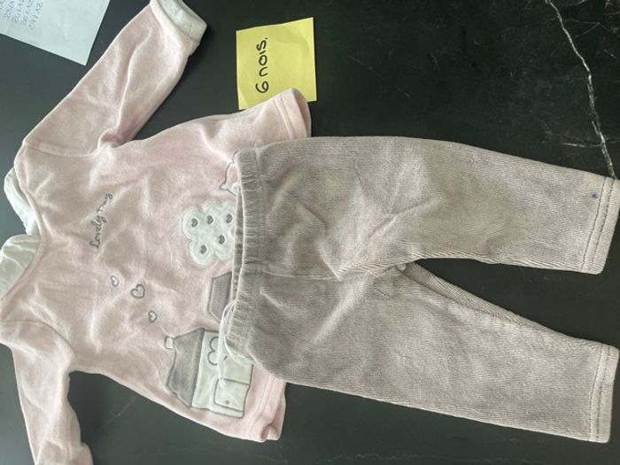 Pyjama 2 pièces velours 6 mois
