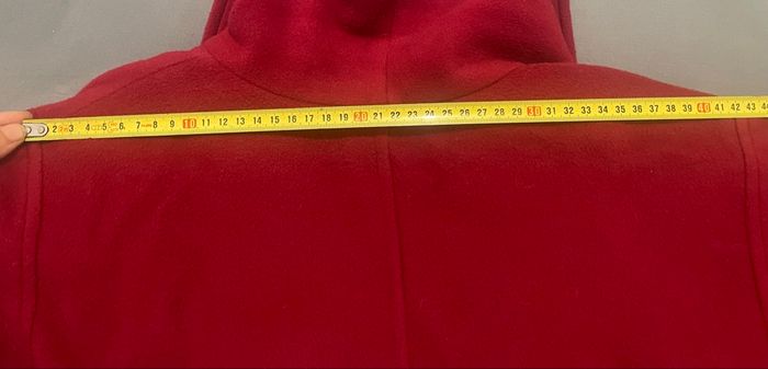 Manteau long »Fousk »rouge sombre - photo numéro 3