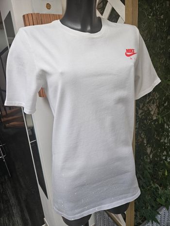 Nike Air t-shirt blanc dégradé gris/bleu taille S