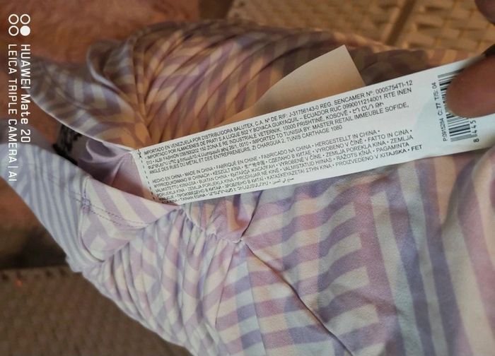 💕Jolie Robe drapée Mauve et blanc été femme TL / 40 high spirits 💕 - photo numéro 10