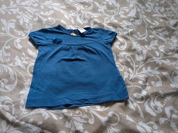 T-shirt manches courtes bleu Zara 18 24 mois