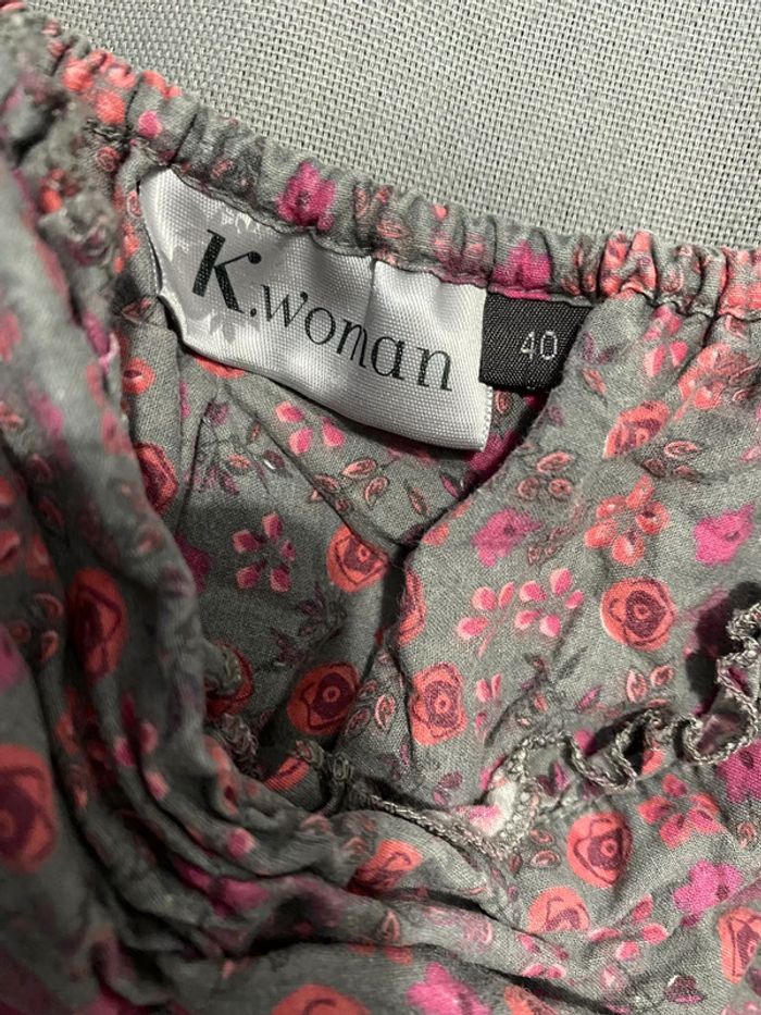 Robe longue à fleurs kiabi taille 40 - photo numéro 2