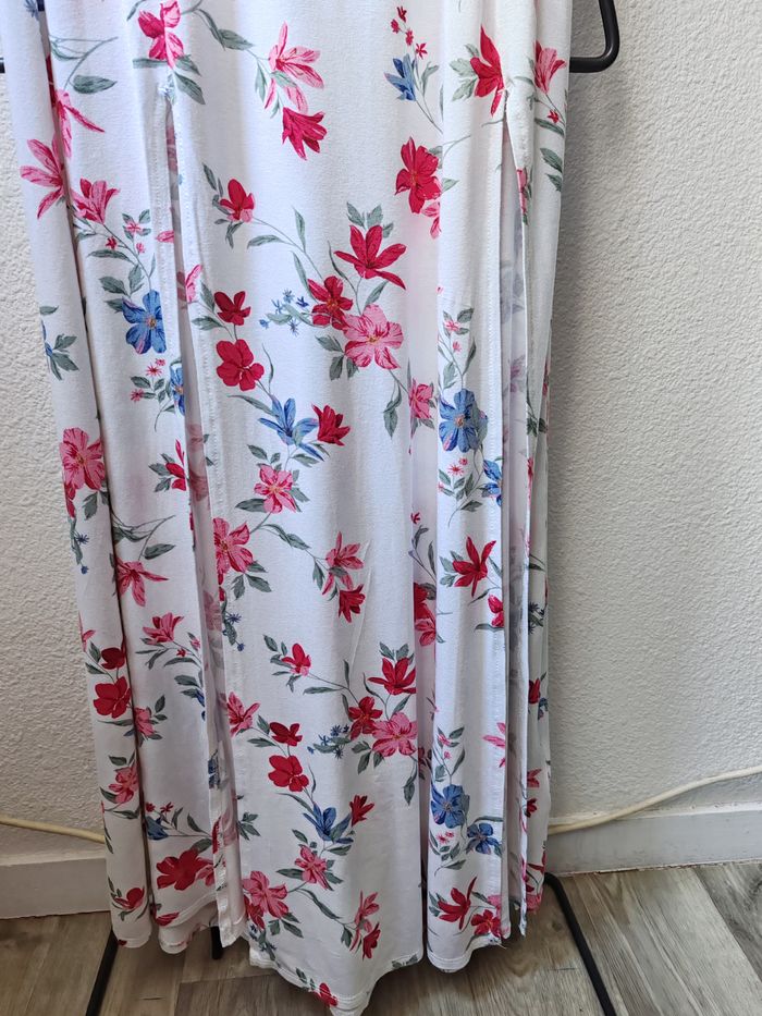 Robe longue blc/fleuri H&M - photo numéro 3