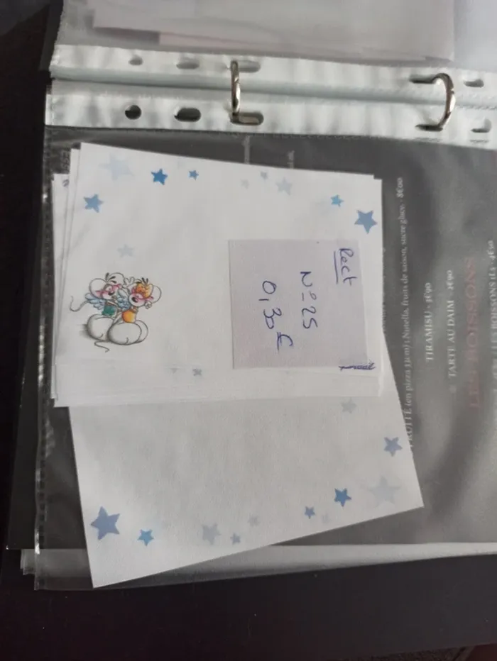 Feuille Diddl rectangulaire 25 0,30€