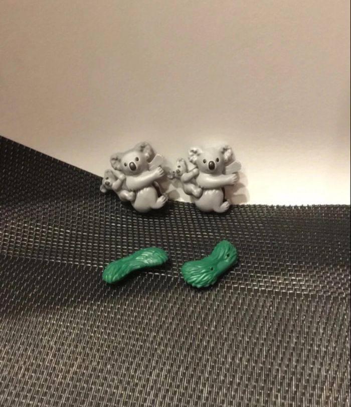 Playmobil lot figurines 2 mamans Koalas et leur 2 bébés Wiltopia très bon état comme neuf