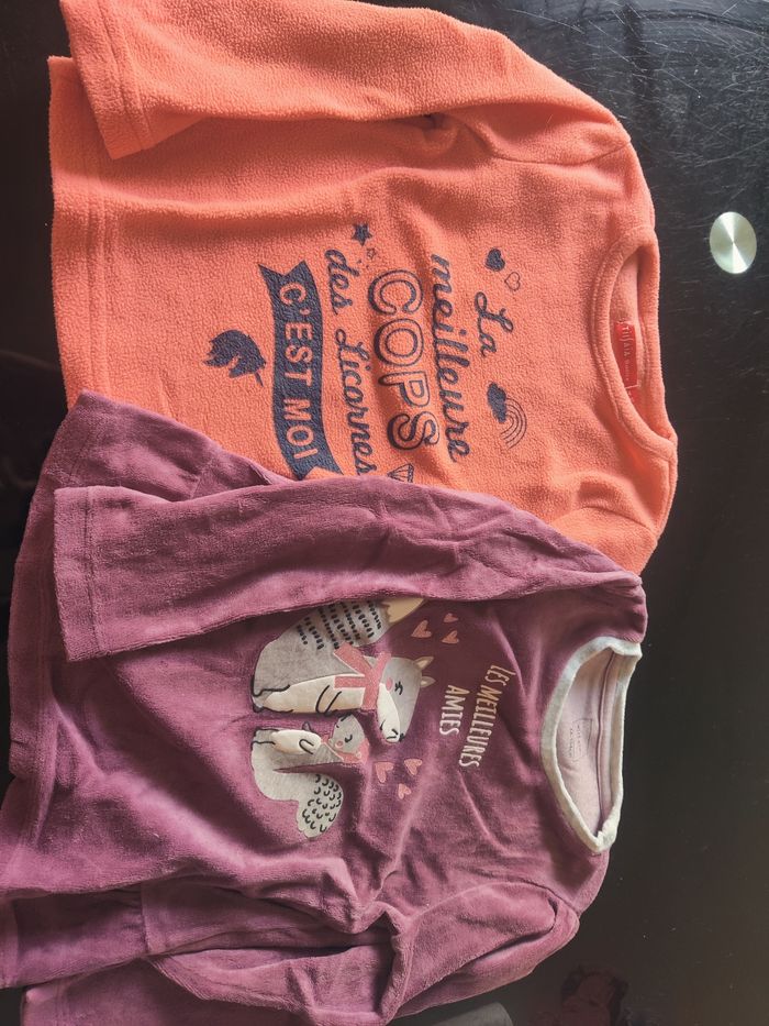 Haut de pyjama chaud 4 ans