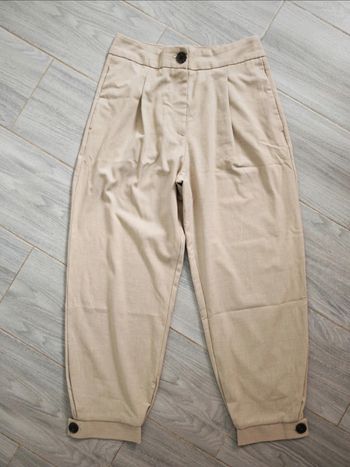 Pantalon beige chino Zara T.XS