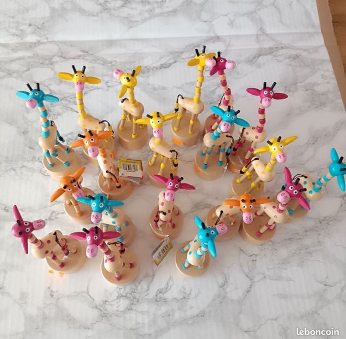 Jouet Girafe en bois - photo numéro 2