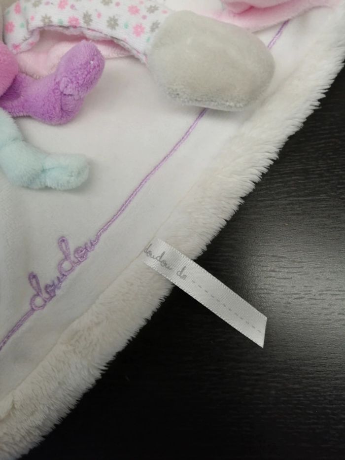 Doudou et compagnie souris pearly plat blanc rose DC2978 - photo numéro 6