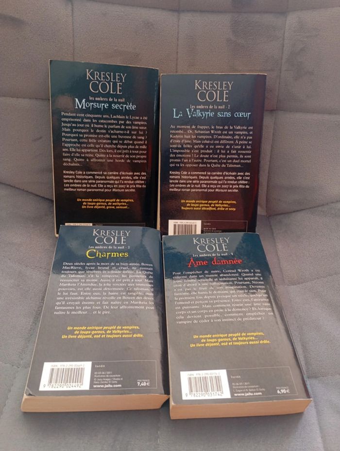 Les ombres de la nuit, tome 1 2 3 4 - 7 8 9 kresley cole - photo numéro 3
