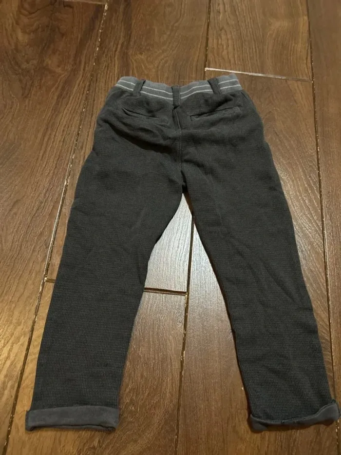 pantalon à carreaux gris Anthracite garcon sergent major 3 ans - photo numéro 4