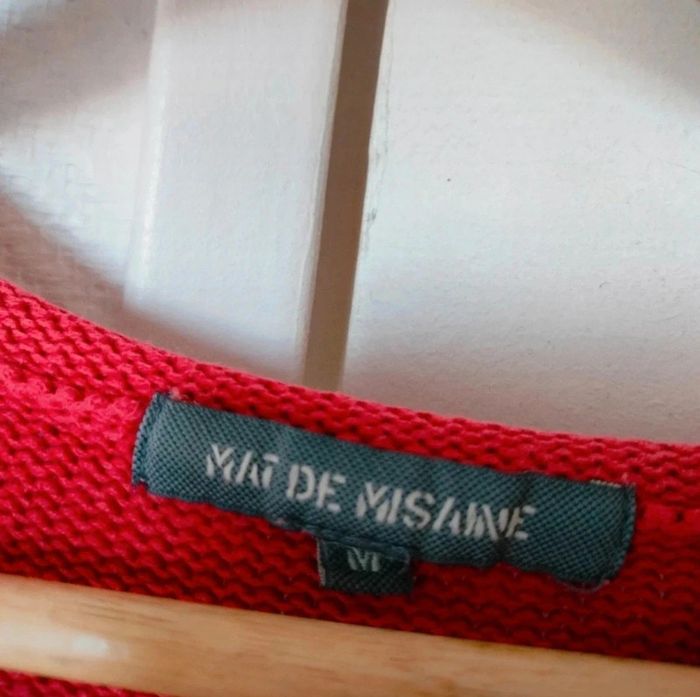 Pull rouge Mat de Misaine taille M - photo numéro 3