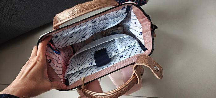 Sac à dos S cabaïa rose doré - photo numéro 4