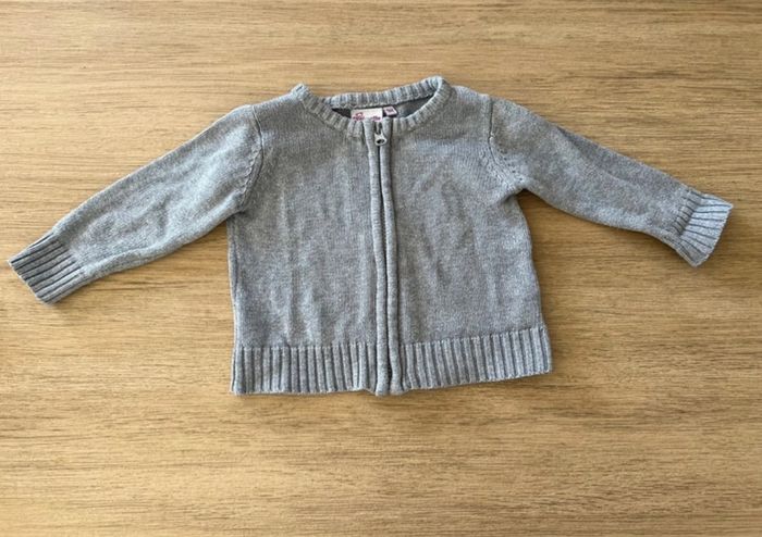 Gilet zippé 9 mois Pommette