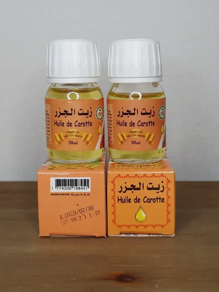 2 huiles de carotte 2x30ml 100% naturelle - photo numéro 2