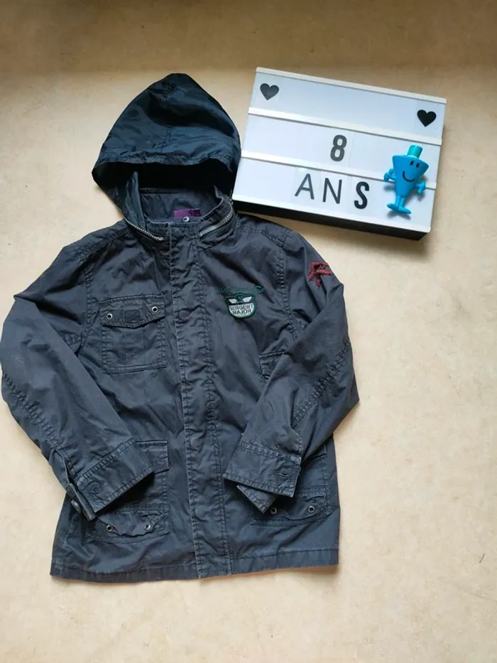 Veste légère à capuche 8 ans Sergent major
