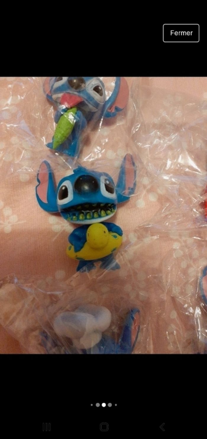 Lot de 5 petites figurines stitch 5 modèles - photo numéro 6