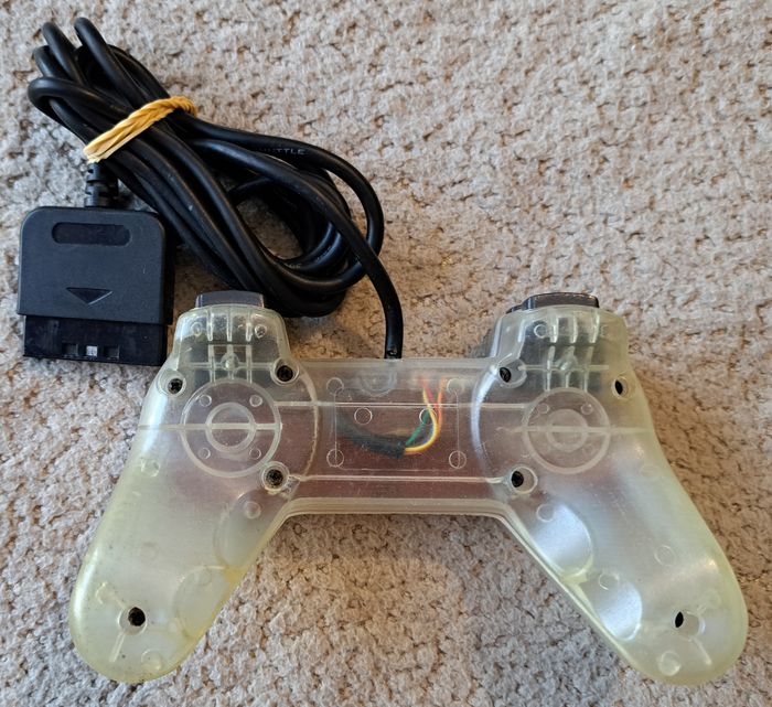 🎮 Manette Edge transparente Sony PlayStation 1 PS1 - photo numéro 2