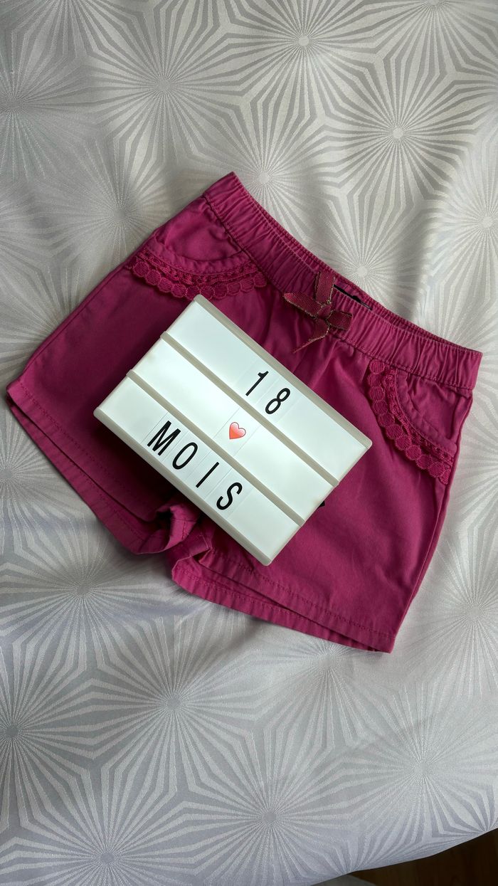 Short fille 18 mois
