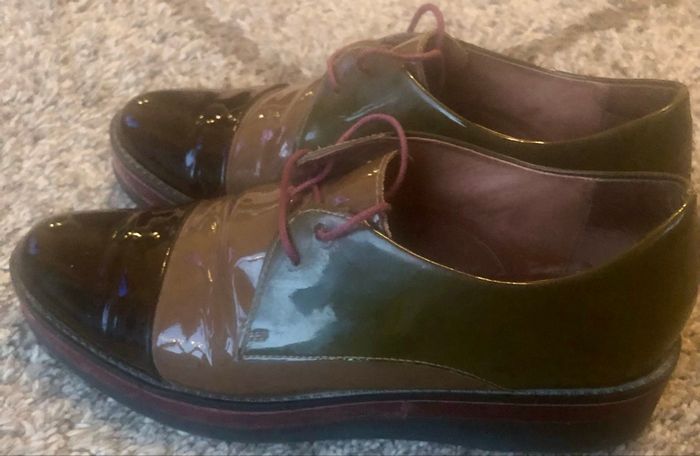 Chaussures »Mam’Zelle »marrons vernies - photo numéro 4
