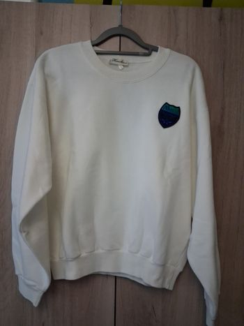 Sweat blanc cassé