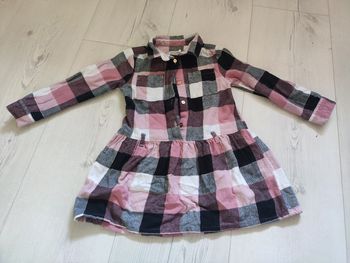 Robe a carreaux rose orchestra 5 ans