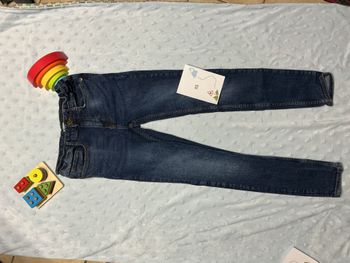jean skinny bleu taille réglable XS kiabi