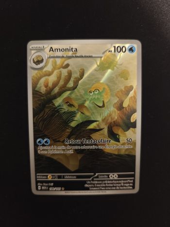 Carte Pokémon - Amonita AR (180/165) 165 - NM
