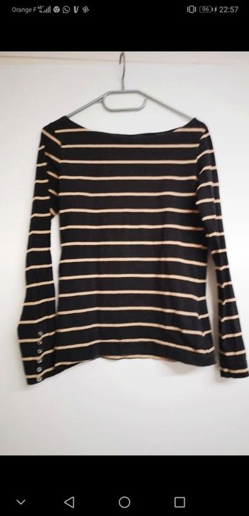 T-shirt marinière manches longues h&m