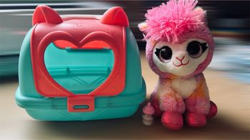 Peluche avec sa cage