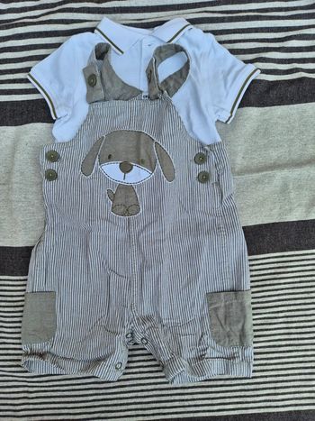 Ensemble salopette polo