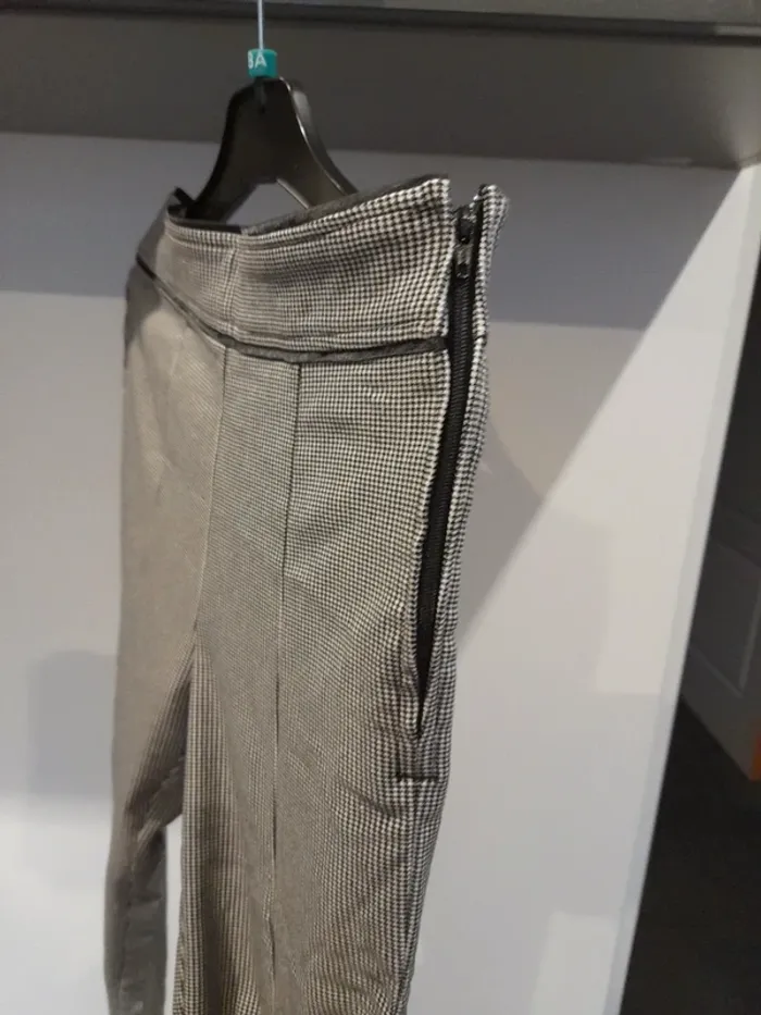 Pantalon motif pied de poule taille 34.camaieu - photo numéro 3
