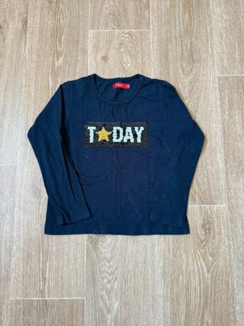 🎀 T-shirt manche longue à sequin tissaia 5 ans