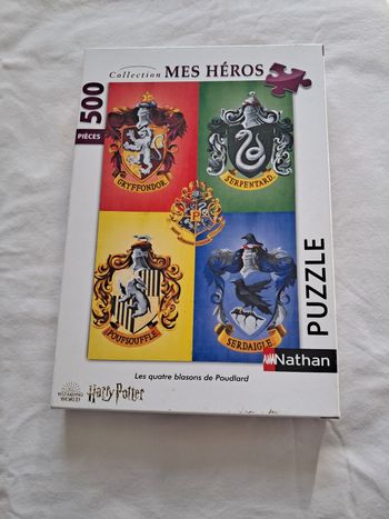 Puzzle harry potter 500 pieces 4 blasons de poudlard 