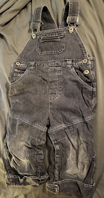 Salopette en jean à pression